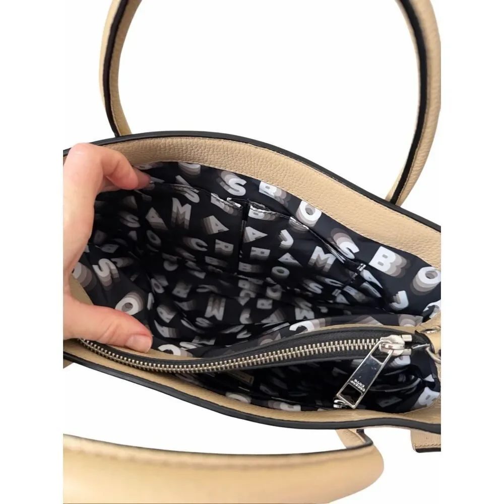 Mark‎ Jacobs Satchel Bag Lock That Leather Cream